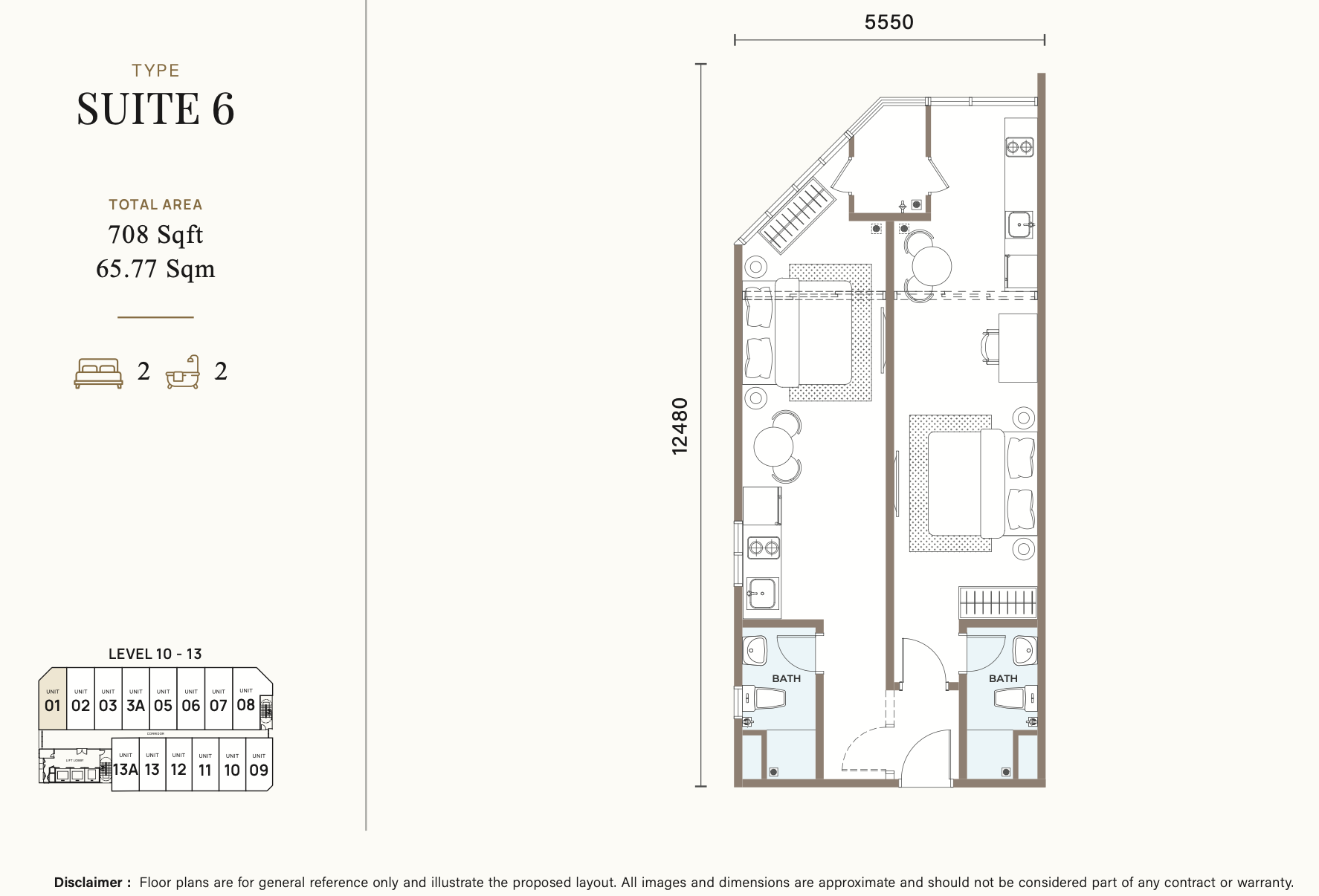 Alderwood Residence Suites 6 floor plan