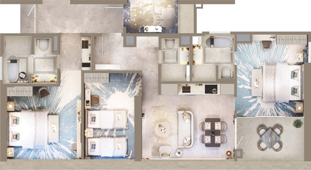 CORE Residence @ TRX CORE Suites · Type D2 floor plan