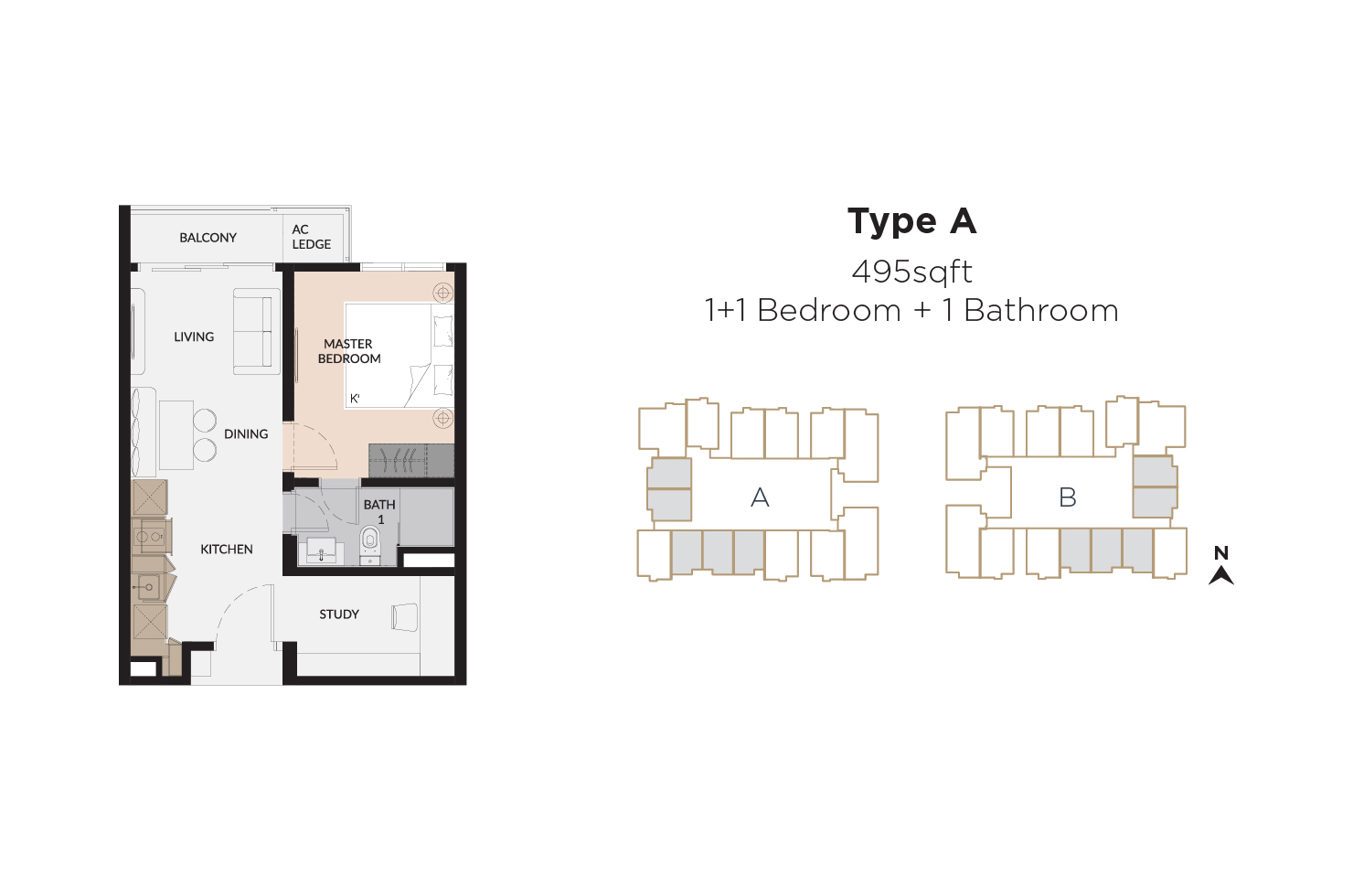 Laurel Residence Type A floor plan