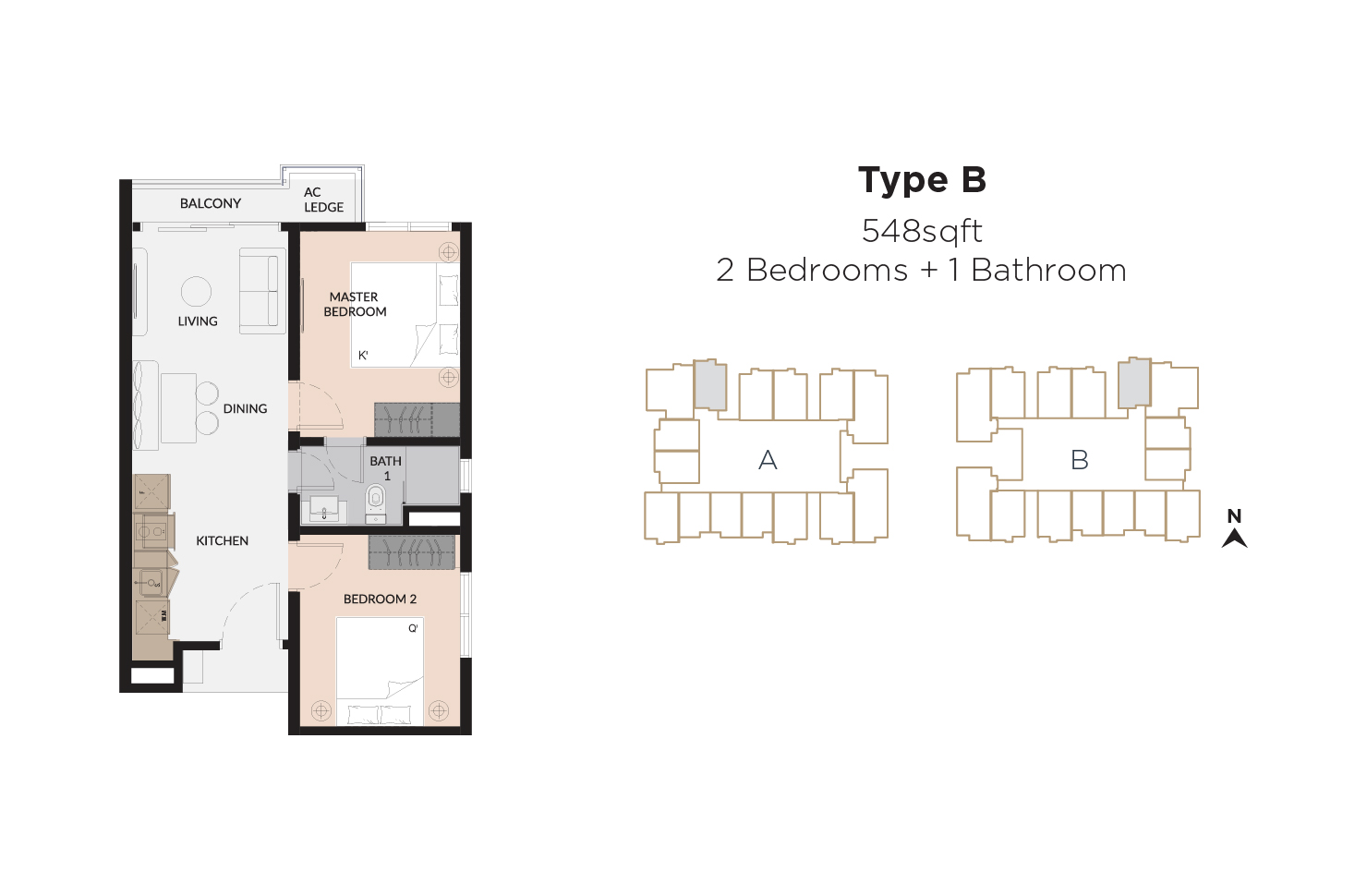 Laurel Residence Type B floor plan