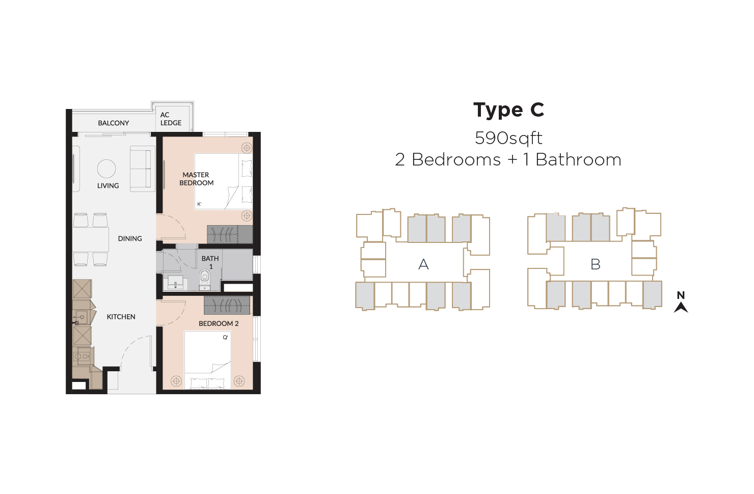 Laurel Residence Type C floor plan