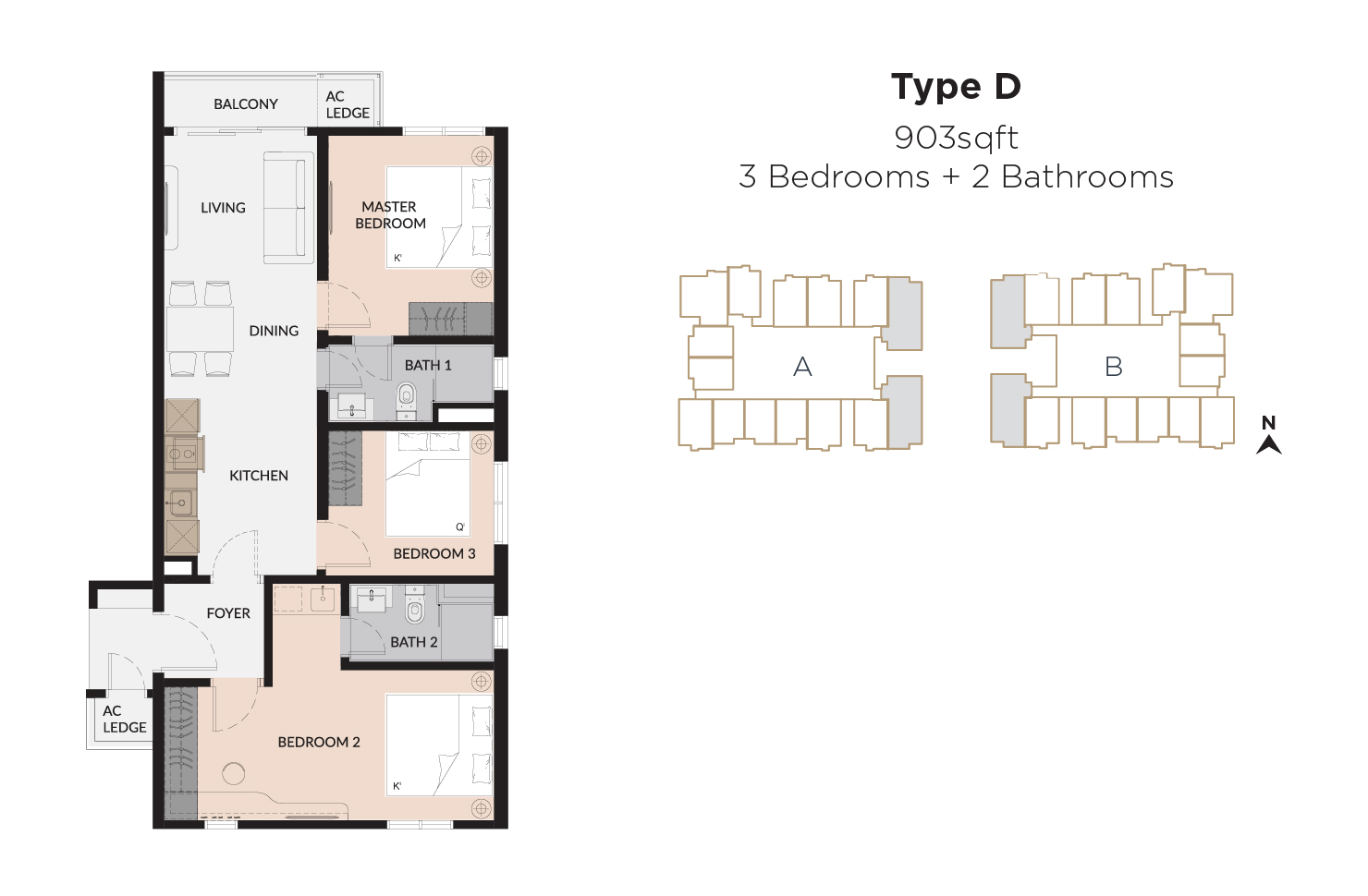 Laurel Residence Type D floor plan