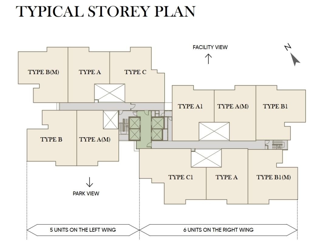 Saffron Park Residences Typical Storey Plan floor plan