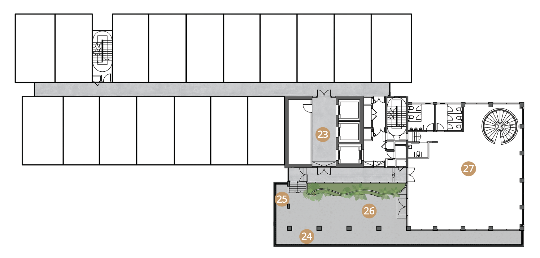 Sutera Suites Facilities · Level 41 Sky Business Lounge floor plan