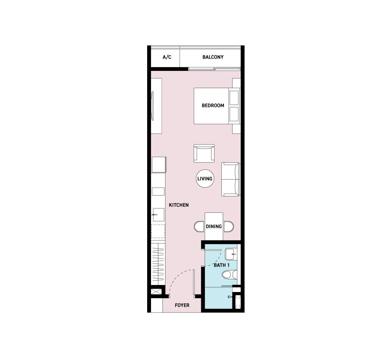 SWNK Houze @ BBCC Type A floor plan