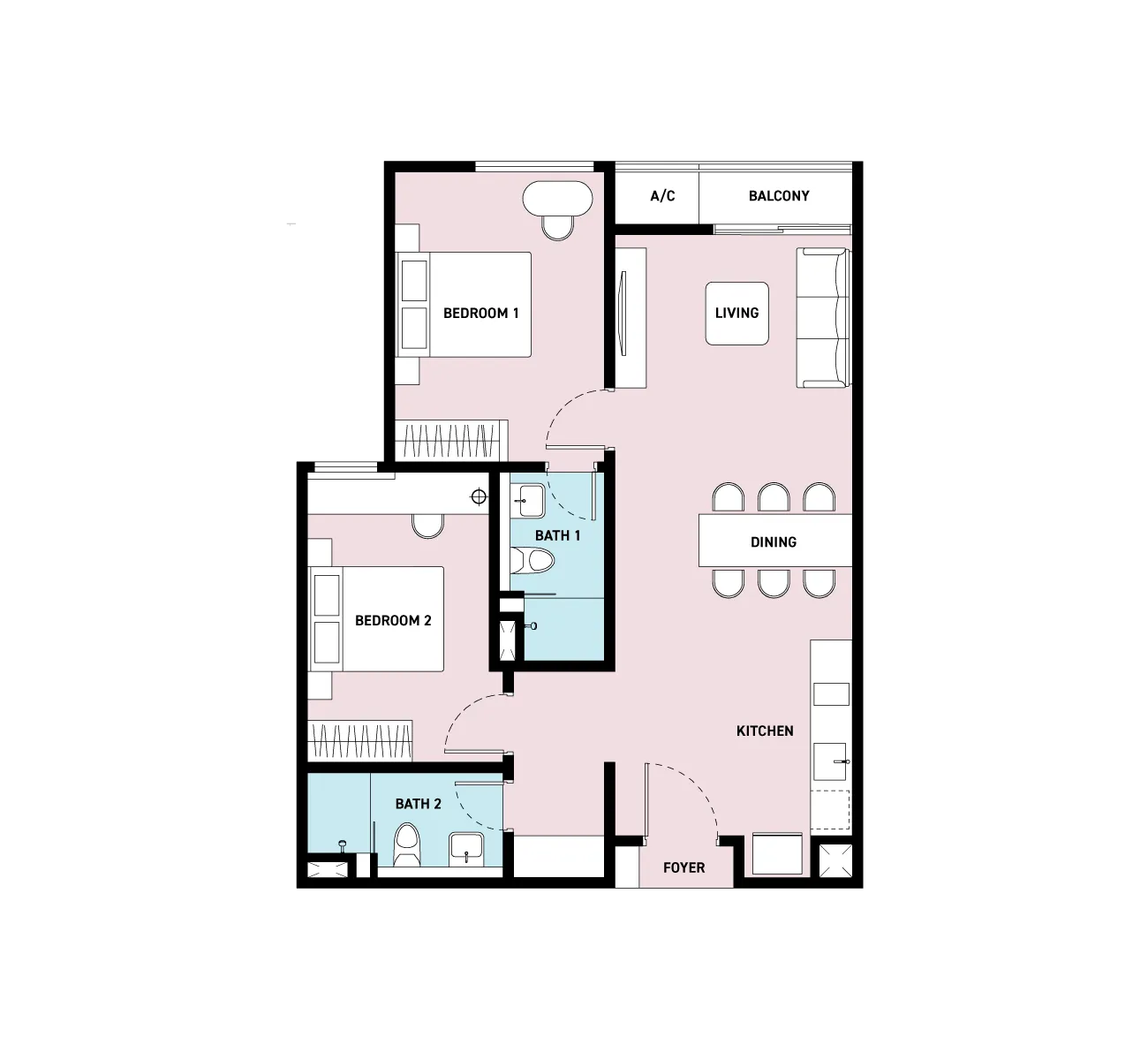 SWNK Houze @ BBCC Type D floor plan