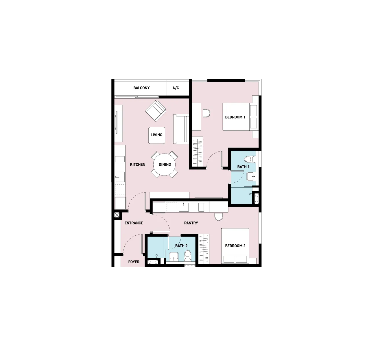 SWNK Houze @ BBCC Type E floor plan