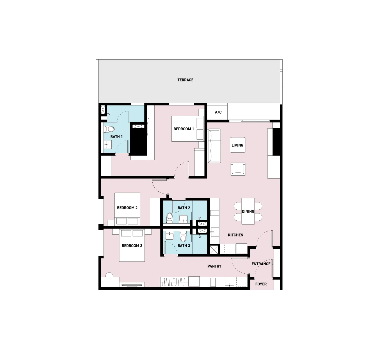SWNK Houze @ BBCC Type F floor plan