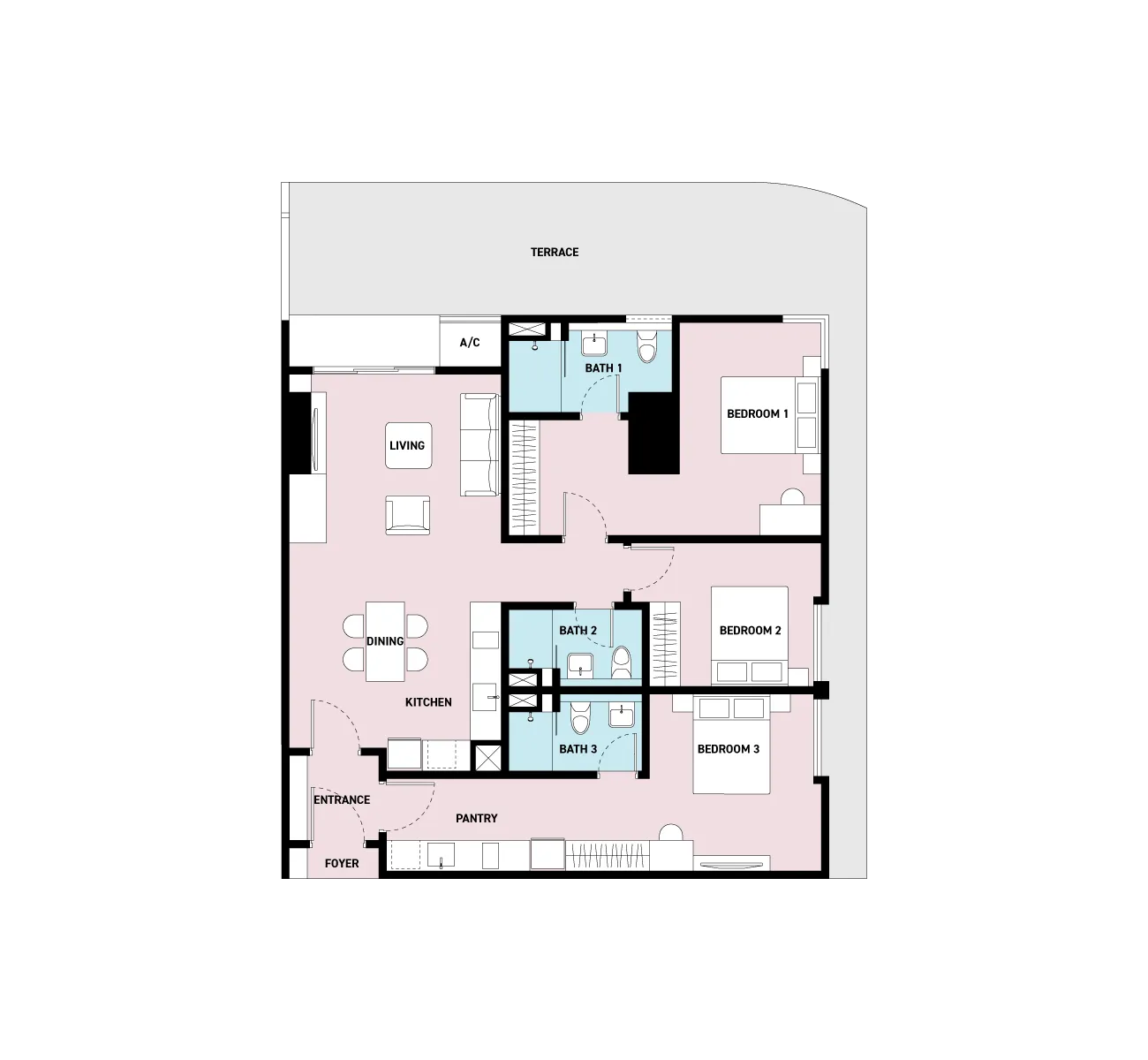 SWNK Houze @ BBCC Type H floor plan